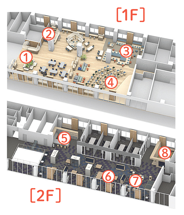 「E:N BASE」フロアマップ