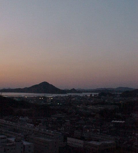 瀬戸（松山市興居島）の夕暮れの画像