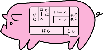 豚の模式図
