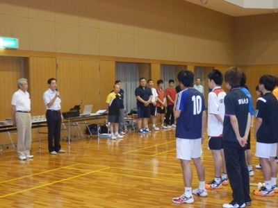 7月1日（日曜日）国民体育大会バドミントン競技愛媛県予選開始式（松山市内）の画像