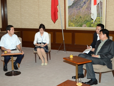 7月6日（金曜日）中国西安市人民代表大会常務委員会主任の訪問（県庁）の画像