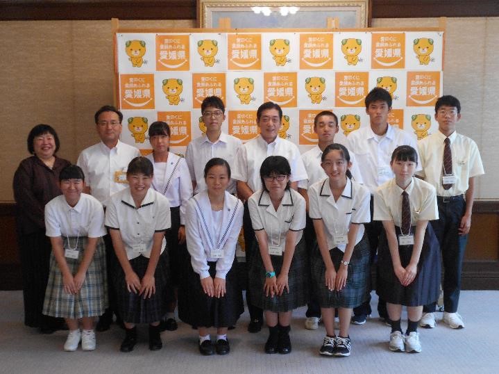 7月16日（火曜日）日本の次世代リーダー養成塾参加の県内高校生らの訪問（県庁）の画像