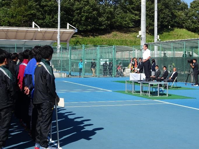 10月9日（水曜日）全日本大学対抗テニス王座決定試合開会式（県総合運動公園）の画像
