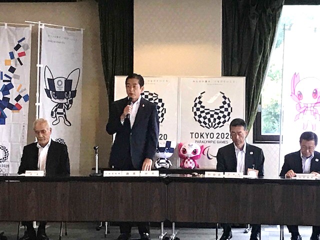 10月18日（金曜日）東京2020オリンピック聖火リレー愛媛県実行委員会（県庁）の画像