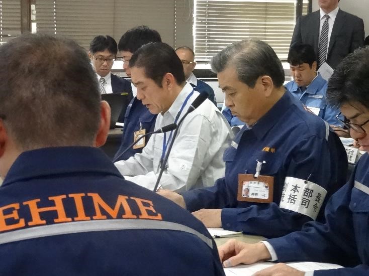 10月30日（水曜日）愛媛県原子力防災訓練（災害対策本部会議）（県庁）の画像