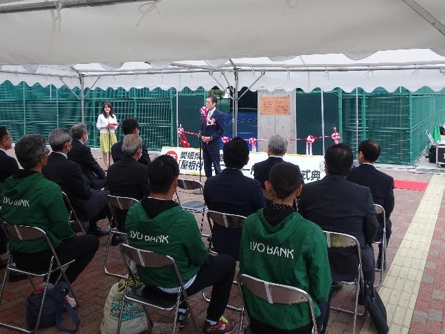 3月30日（月曜日）屋根付きテニスコート完成記念式典（県総合運動公園）の画像