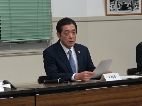4月4日（土曜日）愛媛県新型コロナウイルス感染症対策本部会議（県庁）の画像