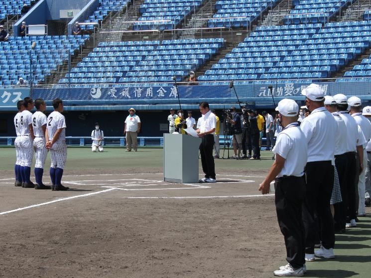 8月9日（日曜日）愛媛県高等学校夏季野球大会閉会式（松山市）の画像
