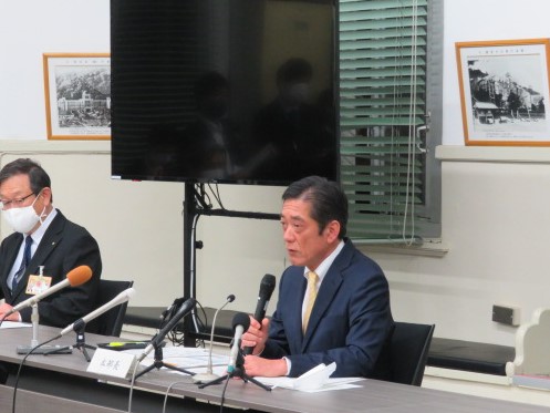 4月23日（金曜日）愛媛県新型コロナウイルス感染症対策本部会議（県庁）の画像