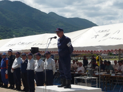 9月1日（水曜日）愛媛県総合防災訓練（現地訓練視察・終了式）（大洲市）の画像