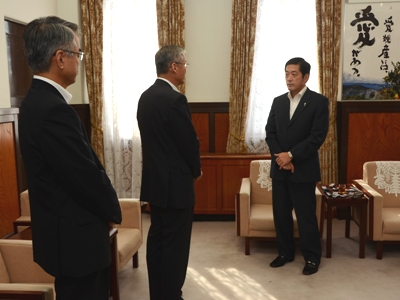 10月4日（火曜日）四国電力原子力本部長との会談（県庁）の画像