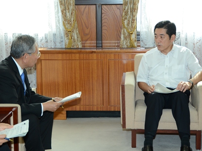 6月27日（木曜日）四国電力社長との会談（県庁）の画像