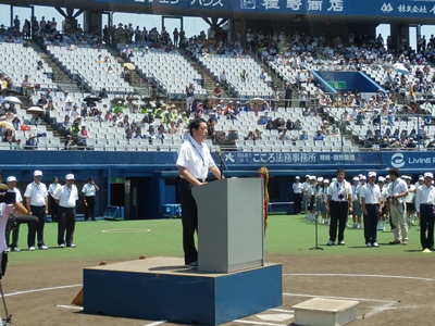 7月13日（土曜日）全国高等学校野球選手権記念愛媛大会開会式（松山市内）の画像