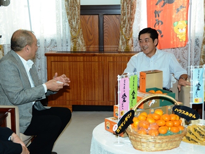 7月25日（木曜日）台湾高級スーパー経営会社社長の訪問（県庁）の画像