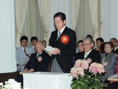 11月3日（日曜日）愛媛県教育文化賞授賞式（県庁）の画像