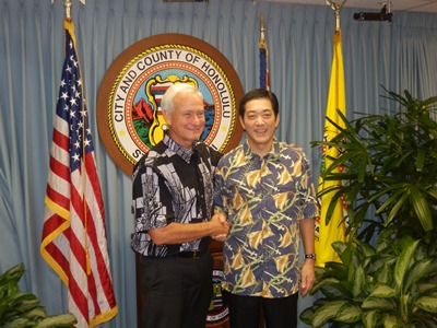 11月22日（金曜日）（現地11月21日）ホノルル市長訪問（ハワイ）の画像