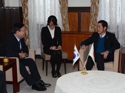 2月10日（月曜日）駐広島大韓民国総領事の訪問（県庁）の画像