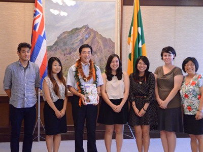 7月9日（水曜日）ハワイ　キング・ケカウリケ高校の訪問（県庁）の画像