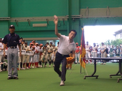 8月2日（土曜日）全日本女子硬式野球選手権大会始球式（松山市内）の画像