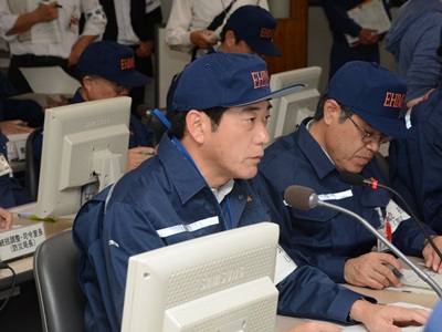 10月21日（火曜日）愛媛県原子力防災訓練（災害対策本部会議）（県庁）の画像