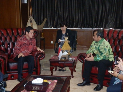 1月14日（水曜日）インドネシア村落・途上地域開発大臣訪問（インドネシア）の画像