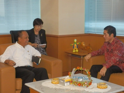1月14日（水曜日）インドネシア研究技術・高等教育大臣訪問（インドネシア）の画像