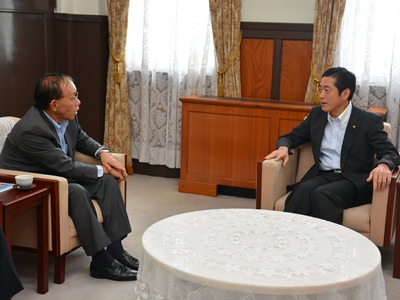 5月14日（木曜日）在インドネシア日本国大使らの訪問（県庁）の画像