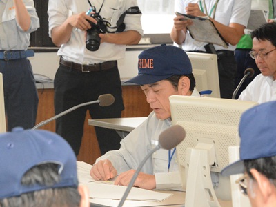 9月1日（火曜日）愛媛県総合防災訓練（災害対策本部会議）（県庁）の画像