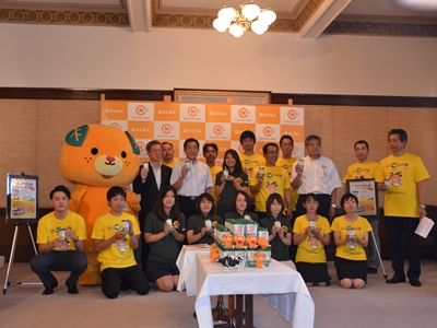 9月28日（月曜日）乳製品等製造販売会社、愛媛大学らの訪問（県産柑橘を使用した新商品発売の報告）（県庁）の画像