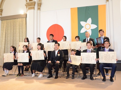 10月22日（木曜日）愛顔のえひめ知事表彰式（県庁）の画像