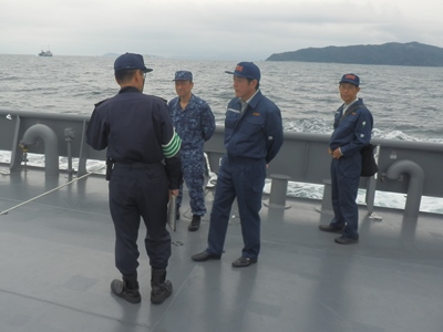 11月9日（月曜日）愛媛県原子力防災訓練（船舶による避難訓練視察）（伊方町）の画像