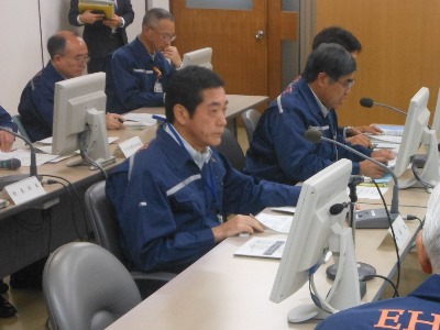 11月26日（木曜日）愛媛県・東温市・松山市国民保護共同図上訓練（県庁）の画像