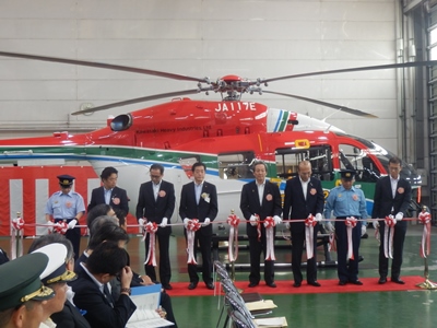 5月27日（金曜日）愛媛県消防防災ヘリコプター後継機「Ehime21」就航式（松山空港）の画像