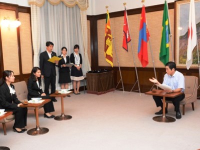 6月22日（水曜日）えひめ海外協力大使委嘱式（県庁）の画像