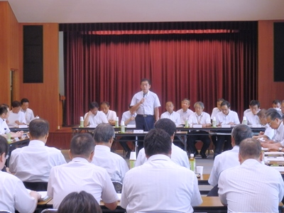 8月10日（水曜日）愛媛県・市町連携推進本部会議（松山市内）の画像