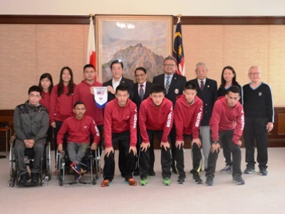 10月21日（金曜日）マレーシアバドミントン協会副会長らの訪問（県庁）の画像