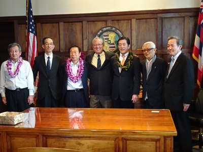 2月9日（木曜日）（現地2月8日）ホノルル市副市長ら訪問（ハワイ）の画像