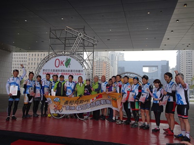 3月10日（金曜日）「台湾一周サイクリング」ゴールセレモニー（台湾）の画像