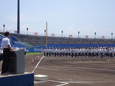 7月13日（木曜日）全国高等学校野球選手権愛媛大会開会式（松山市）の画像