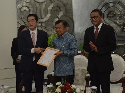 1月14日（月曜日）インドネシア副大統領訪問（インドネシア）