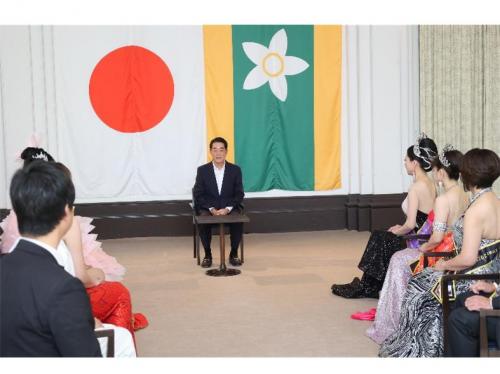 11月7日(金曜日)Mrs & Mr of the Year2025世界大会・日本大会出場者らの訪問(県庁)