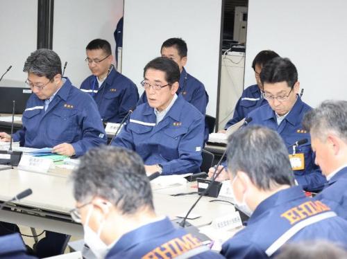 11月28日(金曜日)愛媛県原子力防災訓練(災害対策本部会議)(県庁)