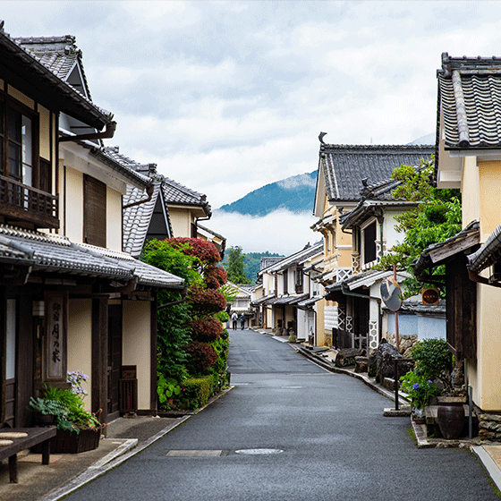 内子町の町並み