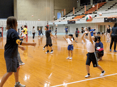 バレーボール教室の様子1