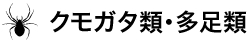 クモガタ類・多足類