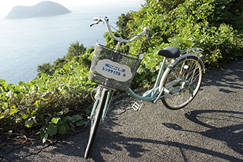 Rental bicycles allow you to explore Gogoshima freely (Gogoshima Island)