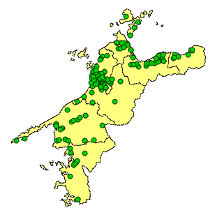 図：集団かぜ措置施設地図