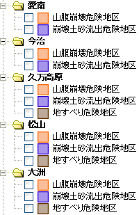 表示オンオフと凡例ボタン