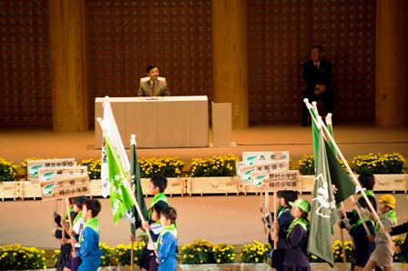 緑の少年団入場行進の画像