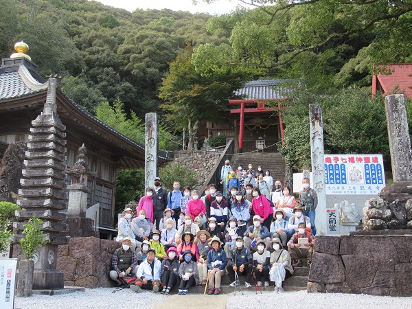 第41番札所龍光寺と仏木寺道体験ウォーキング当日の様子の画像